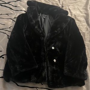 Fur jacket worn only once brand new without tags